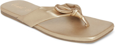 PEOPLE Women Flats(Gold , 6)