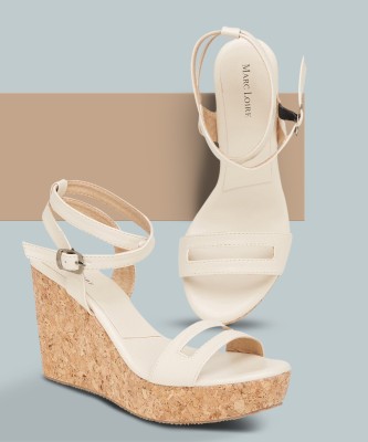 Marc Loire Women Wedges(Off White , 5)