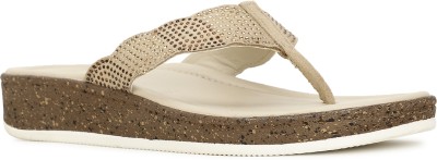 Bata Women Flats(Beige , 3)