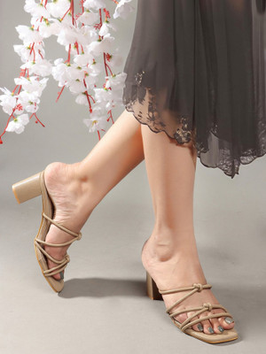 Dressberry Women Heels(Beige , 5)