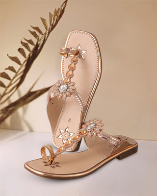 Fambells Women Flats(Copper , 7)