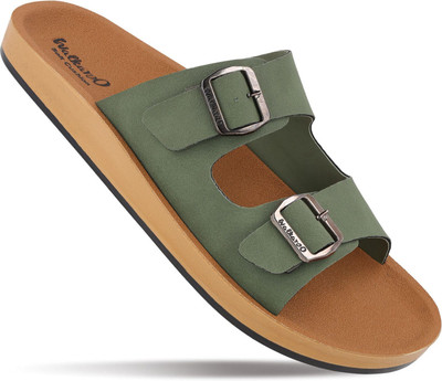 WALKAROO Men Sandals(Green , 6)