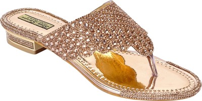 Star Sanam Footwear Women Gold Heels