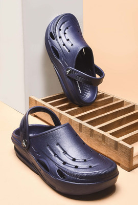 BERSACHE Men Slides(Blue , 8)