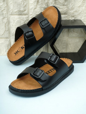 KILLER Men Sandals(Black, Brown , 6)