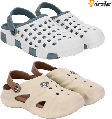 Birde Men Sandals(Grey, Brown , 7)