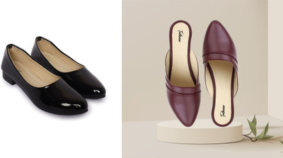 Todhwear Women Heels(Black, Maroon , 5)