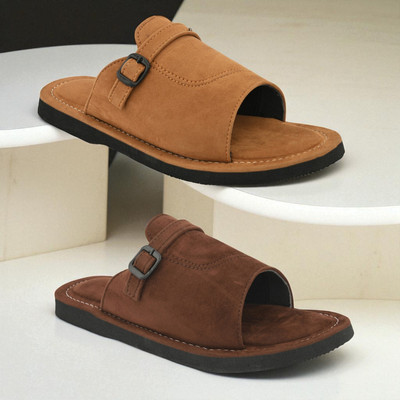 rajeraj Men Sandals(Brown, Brown , 9)
