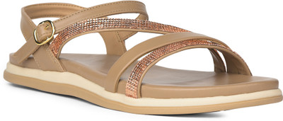 Bata Women Flats(Beige , 7)