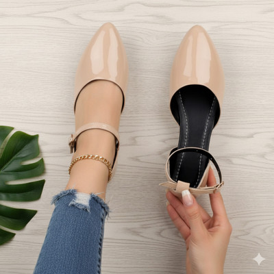 RuWin FASHION Women Bellies(Beige , 3)