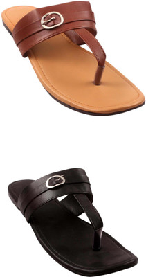 Goraiya Women Flats(Beige, Black , 6)