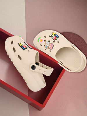 GOKIK Women Clogs(Beige , 6)