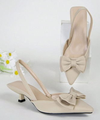 MIYOKO Women Casual(Beige , 7)