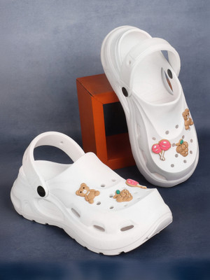 Roadster Women Clogs(White , 7)