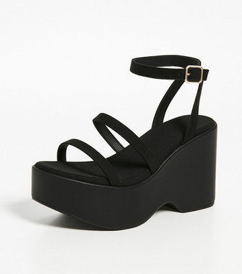 GG360 Women Wedges(Black , 5)