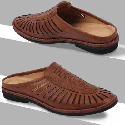 Zixer Men Sandals(Brown , 6)