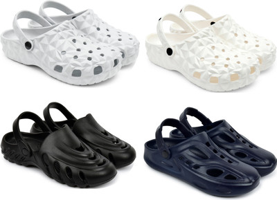 Golf Men Clogs(Grey, White, Black, Blue , 7)