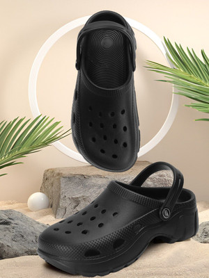 Roadster Women Clogs(Black , 6)