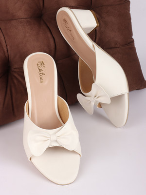 Picktoes PT-452 Lightweight Comfort Summer Trendy Premium Stylish Party disigin Women Heels(White , 4)