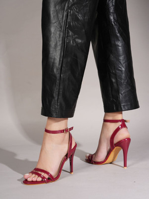 LAVIE Women Heels(Maroon , 6)