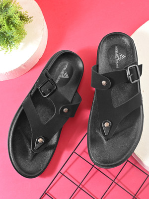 APPELON Men Sandals(Black , 6)