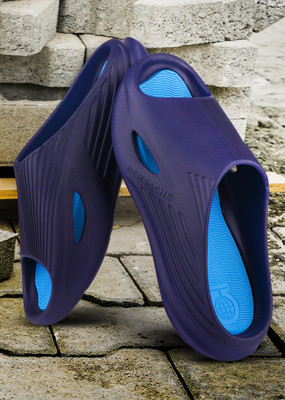 BERSACHE Men Slides(Blue , 9)