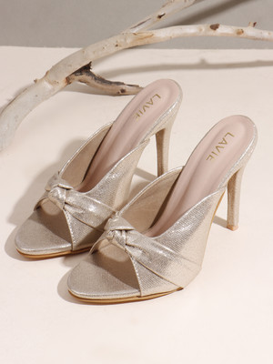 LAVIE Women Heels(Gold , 3)