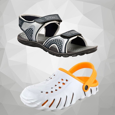 Orvax Men Clogs(Grey , 8)