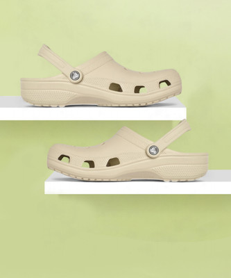 CROCS Classic Men Clogs(Beige , 8 UK/India)