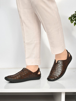 PROVOGUE Sandals | Comfortable & Durable Casual Footwear for Daily, Office & Party Wear Men Sandals(Brown , 9)
