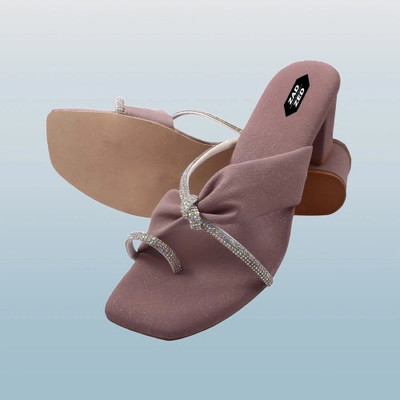 zadzed Women Heels(Purple , 8)