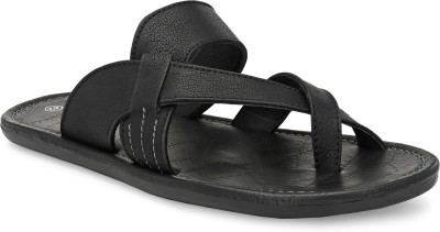 Azzaro Black Men Sandals(Black , 6)