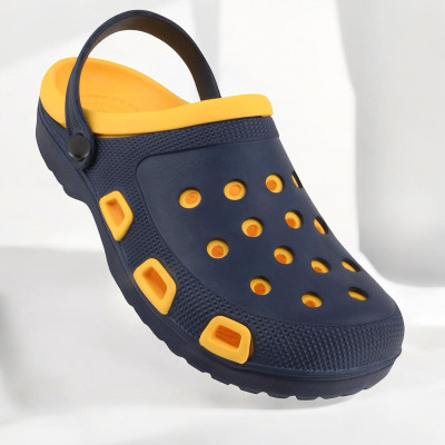 ASRON Men Clogs(Yellow , 10)