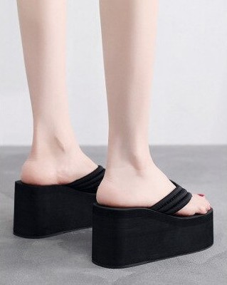 Kiwaoo Women Wedges(Black , 6)