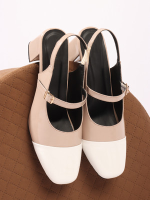 Hitway Women Heels(Beige , 7)