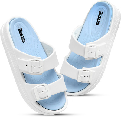 Doctor Health Super Soft Women Clogs(White , 3)