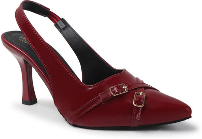 yesmiss Women Heels(Maroon , 2)