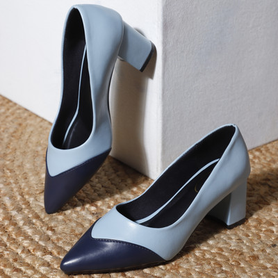 CHEMISTRY Women Heels(Blue , 9)