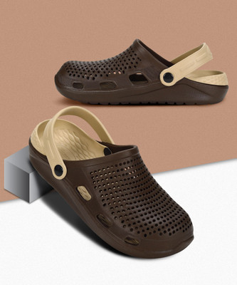 Paragon A1EVK10916G Clogs For Men | Comfortable , Durable , Lightweight | Everyday Use Men Sandals(Brown , 7)