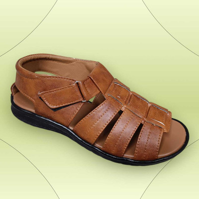 InfiniTrenz Men Sandals(Tan , 10)