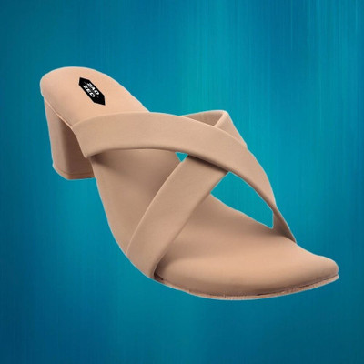 zadzed Women Heels(Camel , 5)