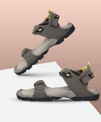 Sparx Sparx Men SS 502 Olive Yellow Floater Sandals Men Olive