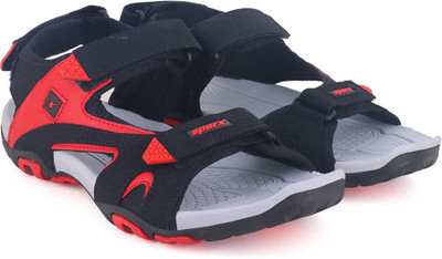 Sparx SS 453 Men Sandals(Black, Red , 9)