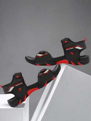 QRITE Phylon Trendy Looks | Lightweight | Waterproof l Comfortable l Sandal for Men Men Sandals(Black , 7)