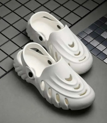 BOKZZON Men Sandals(White , 7)