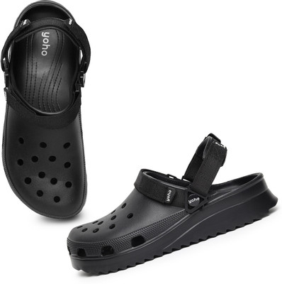 yoho Men Clogs(Black , 10)