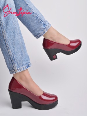 SHOETOPIA Women Red Heels