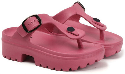 Feet Runner Women Clogs(Pink , 7)