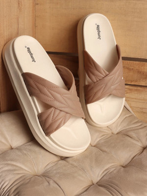 JUMPLITE Women Flats(Beige , 4)