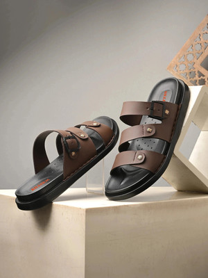 KILLER Sandals | Stylish And Comfortable Daily Casual Ethnic Wear Slippers for Gents | Men Sandals(Brown , 7)